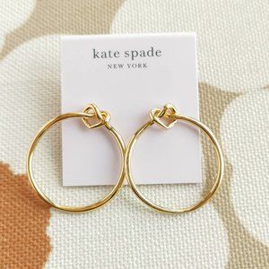 Kate Spade | Loves Me Knot | Gold Hoop Earrings